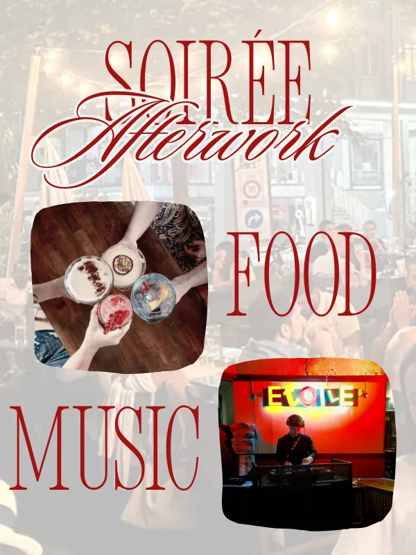 Visuel Soirée afterwork : food, music